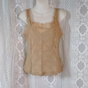 Vintage Cinema Etoile Lace Women's Top Blouse Size M Made In USA